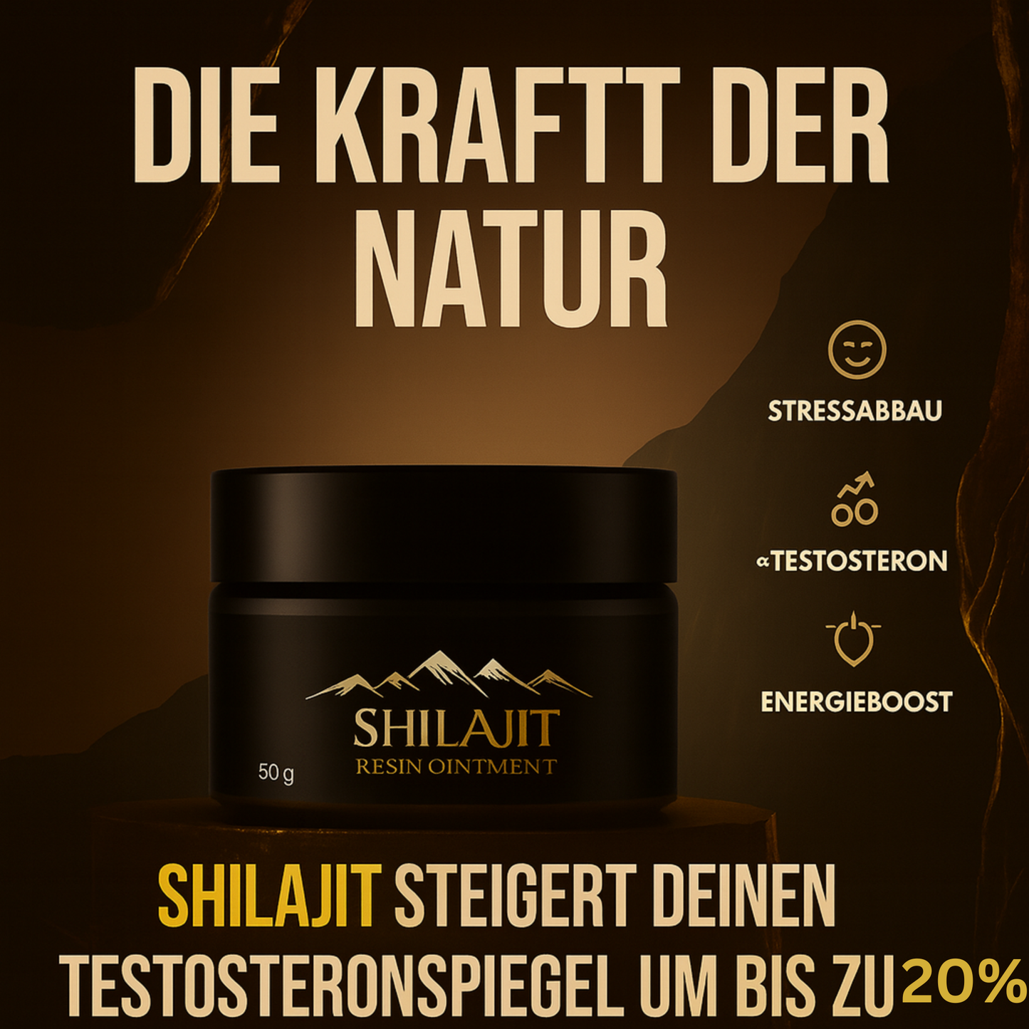 100% Shilajit-Harz