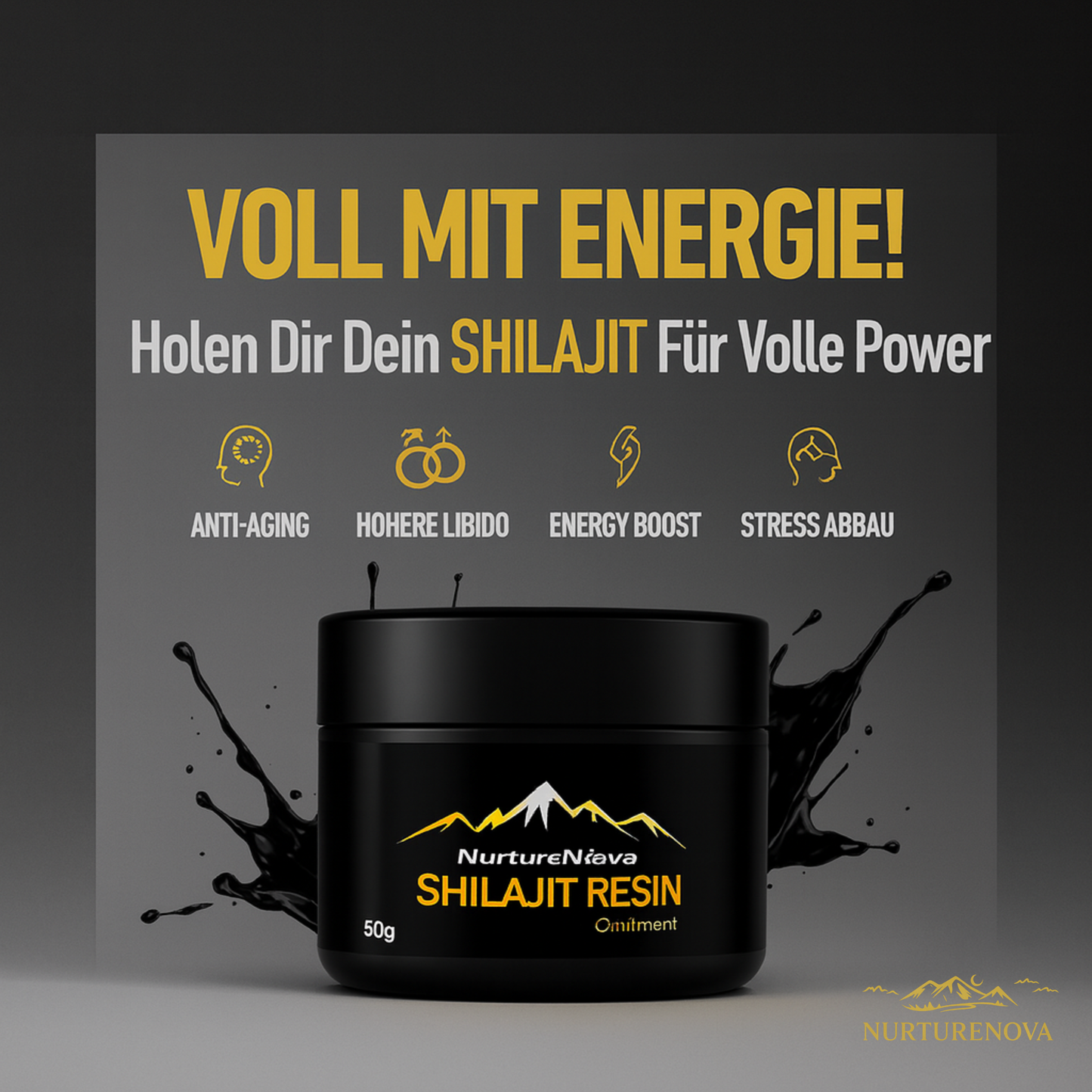 100% Shilajit-Harz